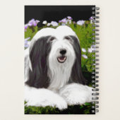 Bearded Collie Painting - Cute Original Dog Art Planner (Achterkant)