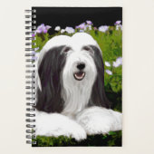 Bearded Collie Painting - Cute Original Dog Art Planner (Voorkant)