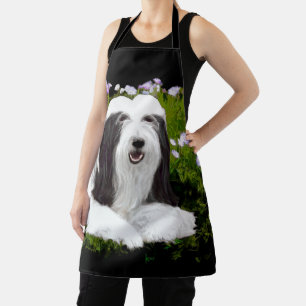 Bearded Collie Painting - Cute Original Dog Art Schort