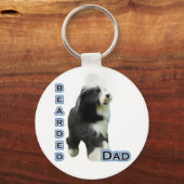 Bearded Collie Pap 4 - Sleutelhanger (Voorkant)