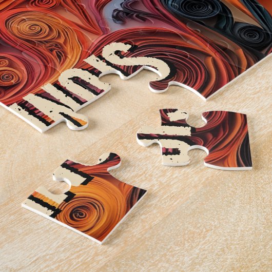 Bearded Collie Paper Quilling Art Dog Portret Legpuzzel (Zijkant)