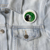 Bearded Collie Peace Ronde Button 5,7 Cm (In situ)
