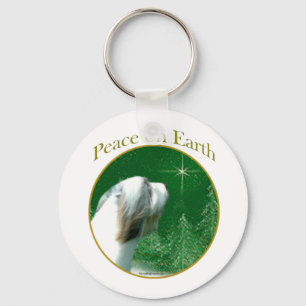 Bearded Collie Peace Sleutelhanger