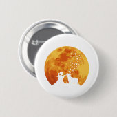 Bearded Collie Ronde Button 5,7 Cm (Voorkant /achterkant)