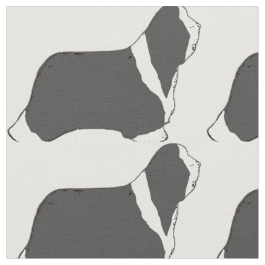 Bearded Collie silhouette.png Stof (Close Up)