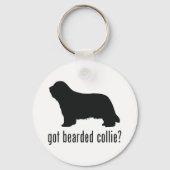 Bearded Collie Sleutelhanger (Voorkant)