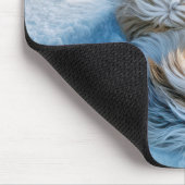 Bearded Collie Snow Angel Muismat (Hoek)