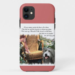 Bearded Collie Summer Garden iPhone 11 Hoesje