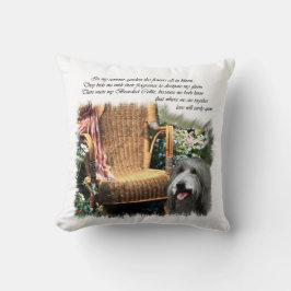 Bearded Collie Summer Garden Kussen