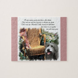 Bearded Collie Summer Garden Legpuzzel