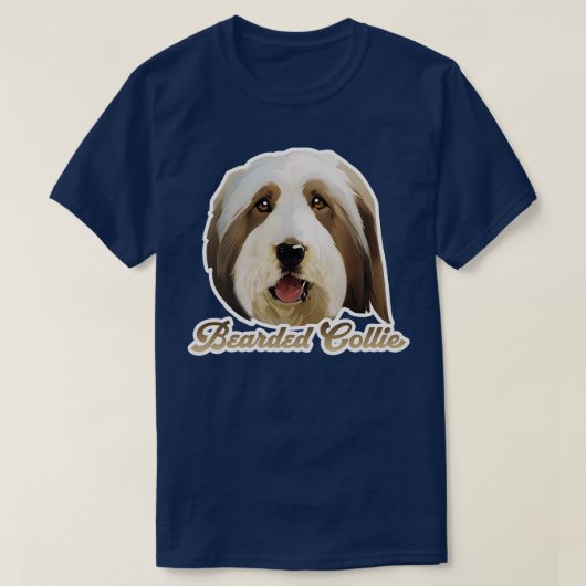Bearded Collie T-shirt (Design voorkant)