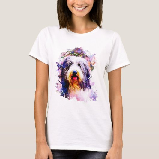 Bearded Collie T-shirt (Voorkant)