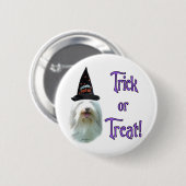 Bearded Collie Trick Ronde Button 5,7 Cm (Voorkant /achterkant)