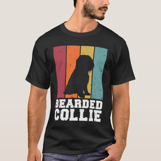 Bearded Collie Vintage 1 T-shirt (Voorkant)