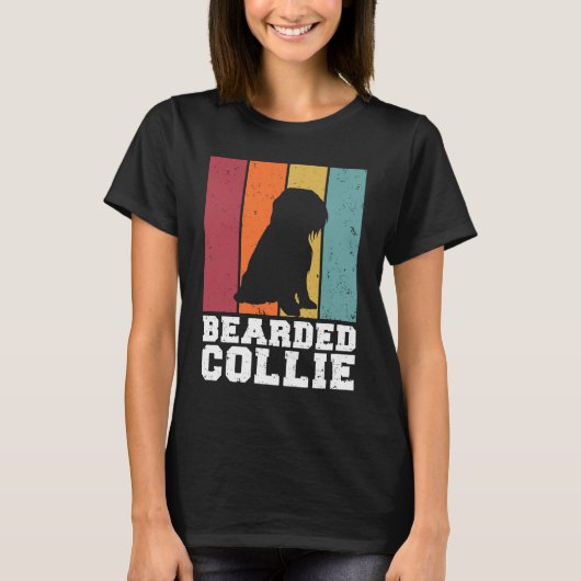 Bearded Collie Vintage  1 T-shirt (Voorkant)