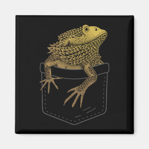 Bearded Dragon Art Voor Mannen Vrouwen Kinder Bear Magneet