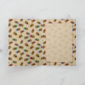 Bearded Dragon beroemd gemaakt door Beardy Christm Kaart (Binnen)