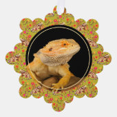 Bearded Dragon Christmas gepersonaliseerd Ornament Kaart (Voorkant)