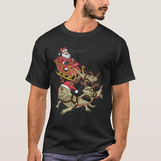 Bearded Dragon Christmas  T-shirt (Voorkant)