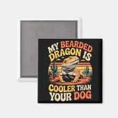 Bearded Dragon Cooler Reptile Animal Beardie Beard Magneet (Voorkant / Achterkant)