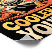 Bearded Dragon Cooler Reptile Animal Beardie Beard Poster (Hoek)