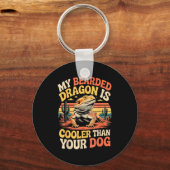 Bearded Dragon Cooler Reptile Animal Beardie Beard Sleutelhanger (Voorkant)