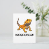 Bearded Dragon Customizable Personalizable  Briefkaart (Staand voorkant)