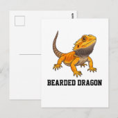 Bearded Dragon Customizable Personalizable  Briefkaart (Voorkant / Achterkant)