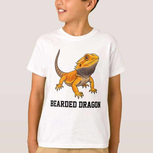 Bearded Dragon Customizable Personalizable T-shirt (Voorkant)