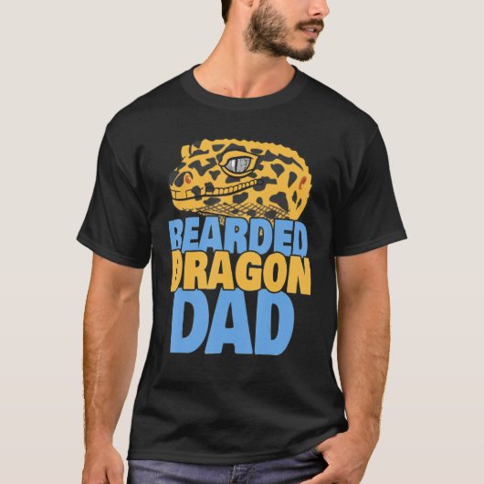 Bearded Dragon Dad  Reptile Lizard  Dad Father T-shirt (Voorkant)