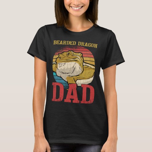 Bearded Dragon Dad  Reptiles  Pet Reptile Graphic T-shirt (Voorkant)