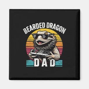 Bearded Dragon Dad Videospel Lizard Repti Magneet