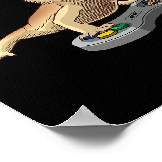 Bearded Dragon Design voor kinderen Pet Video Game Poster (Hoek)