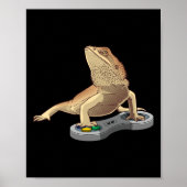 Bearded Dragon Design voor kinderen Pet Video Game Poster (Voorkant)