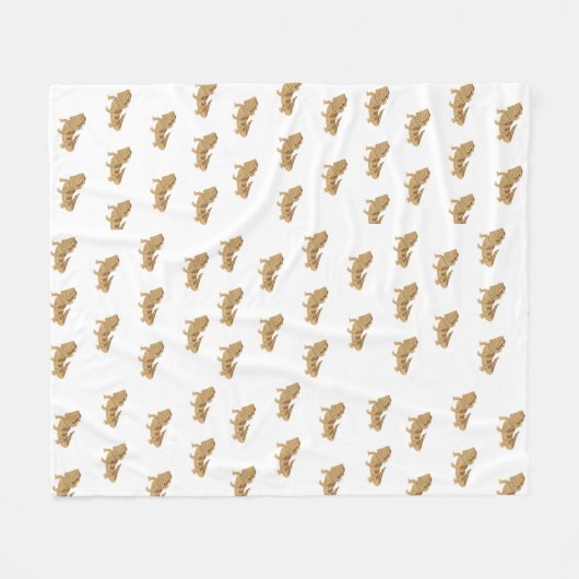 Bearded Dragon Fleece Deken (Voorkant (Horizontaal))