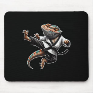 Bearded Dragon Flying Kick Pose Karate Samurai Nin Muismat