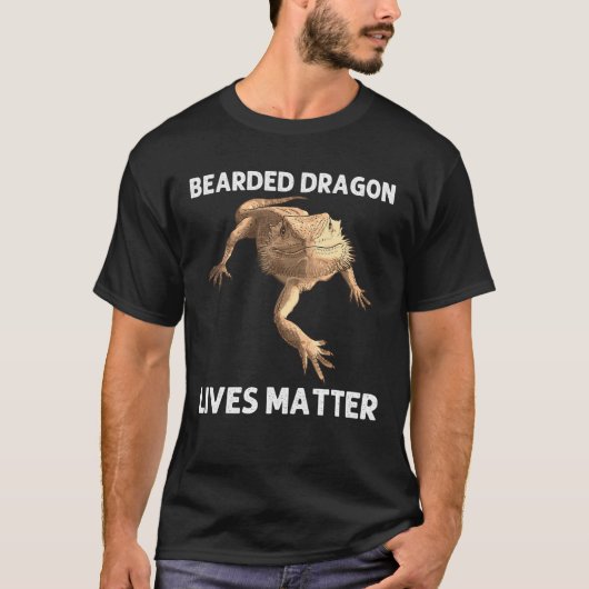 Bearded Dragon For Men Women Lizard Pet Animal 0 T-shirt (Voorkant)