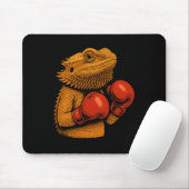 Bearded Dragon gekleed als een bokser grappig boks Muismat (Met muis)