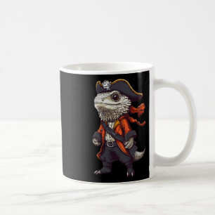 Bearded Dragon gekleed als een piraat grappig Hall Koffiemok