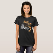 Bearded Dragon Got Crickets Lizard Reptile Herpeto T-shirt (Voorkant volledig)