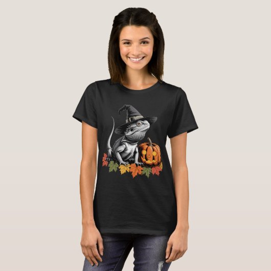 Bearded Dragon Halloween Fun T-shirt (Voorkant volledig)