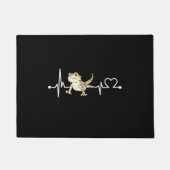Bearded Dragon Heartbeat Funny Animal Deurmat (Voorkant)