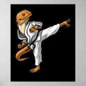 Bearded Dragon Karate Poster (Voorkant)
