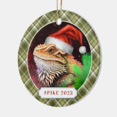 Bearded Dragon keramische cirkel Ornament (Links)