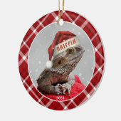 Bearded Dragon keramische cirkel Ornament (Links)