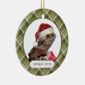 Bearded Dragon keramische cirkel Ornament (Rechts)