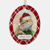 Bearded Dragon keramische cirkel Ornament (Rechts)
