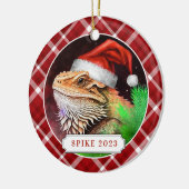Bearded Dragon keramische cirkel Ornament (Links)