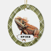 Bearded Dragon keramische cirkel Ornament (Links)