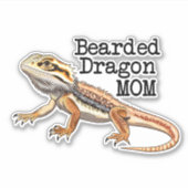 Bearded Dragon Mam Sticker (Voorkant)